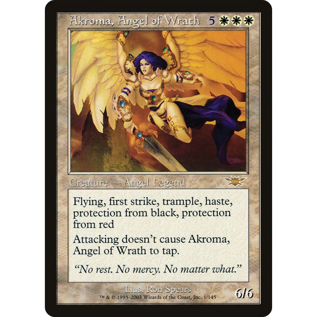 Akroma Angel of Wrath (LGN-001) Foil - Single