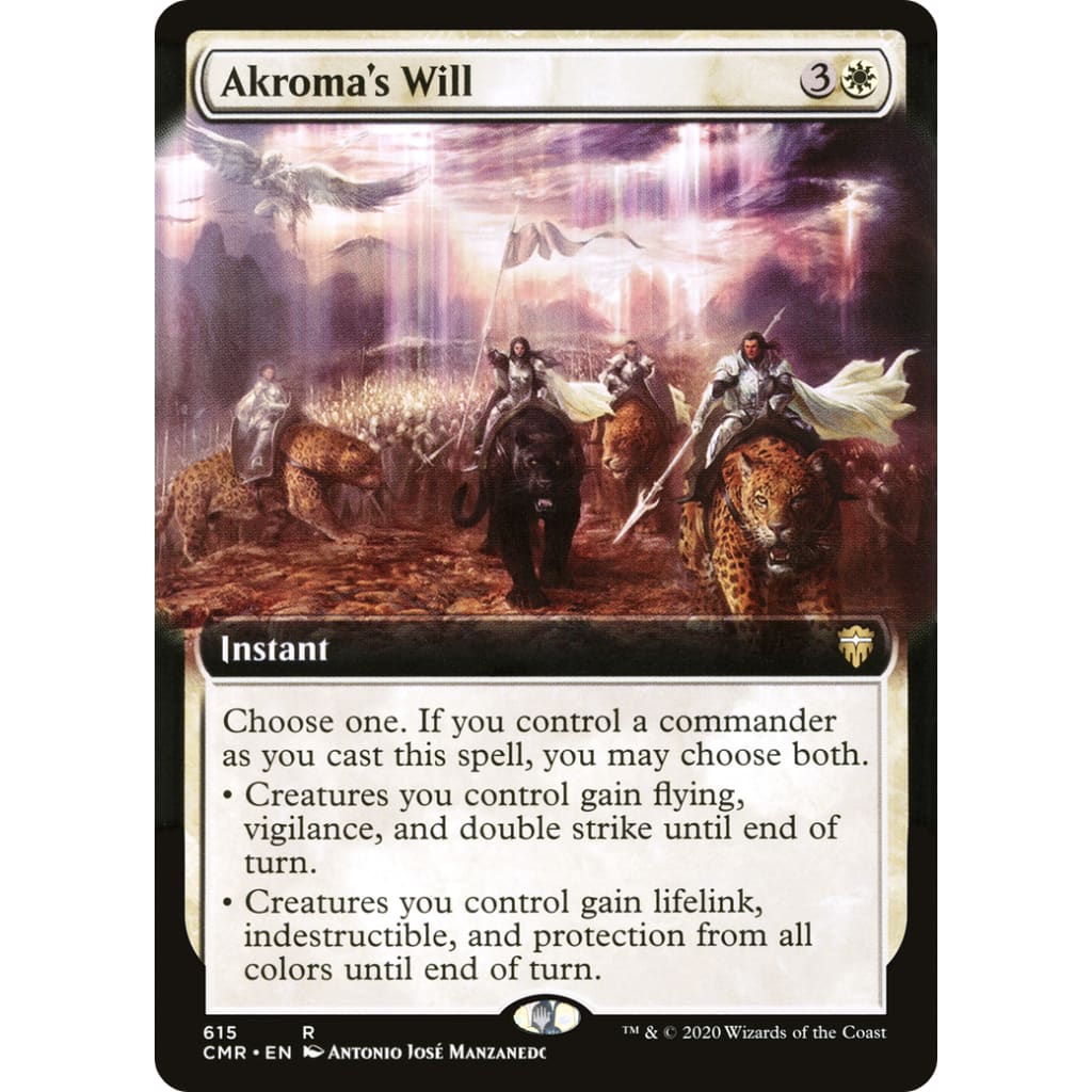 Akroma’s Will (CMR-615): (Extended Art) Foil - Single