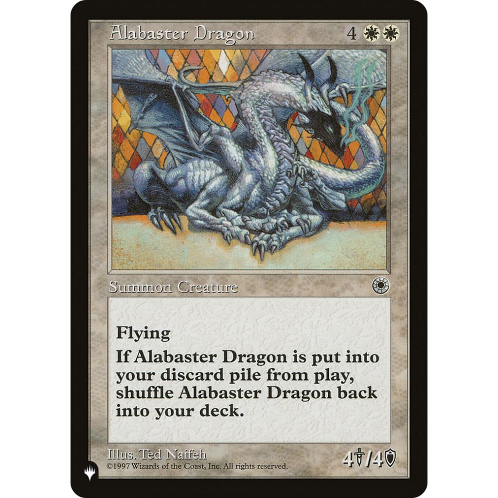Alabaster Dragon (PLST-POR-1) - Single
