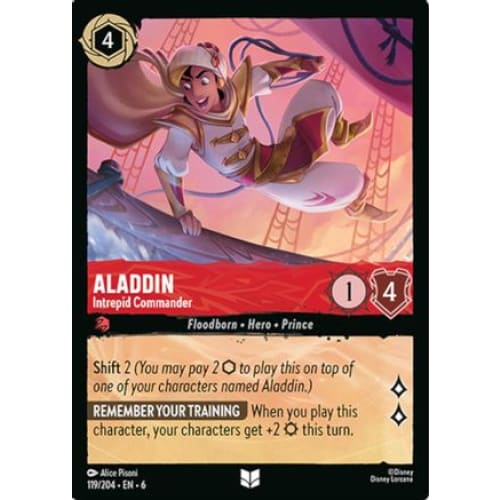 Aladdin - Intrepid Commander (119/204) - Azurite Sea Cold