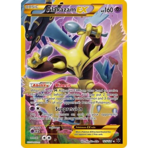 Alakazam-EX (125/124) Secret Rare Holofoil - Single