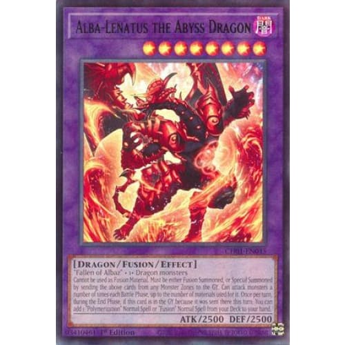 Alba-Lenatus the Abyss Dragon - CH01-EN045 Ultra Rare 1st