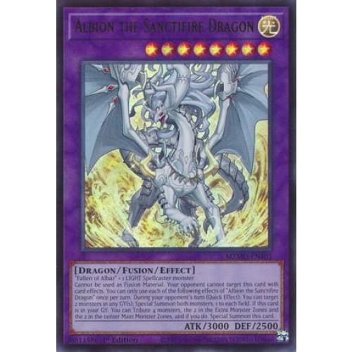 Albion the Sanctifire Dragon - MZMU-EN101 Ultra Rare 1st