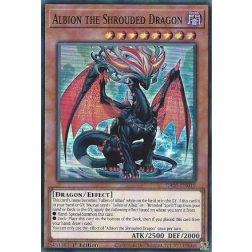 Albion the Shrouded Dragon - RA05-EN019 Super Rare 1st