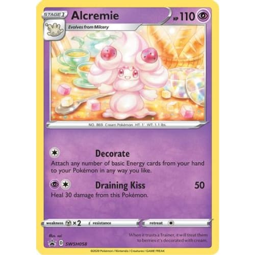 Alcremie (SWSH058/184) Promo Holofoil - Single