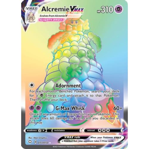 Alcremie VMAX (073/072) Holo Rare Holofoil - Single