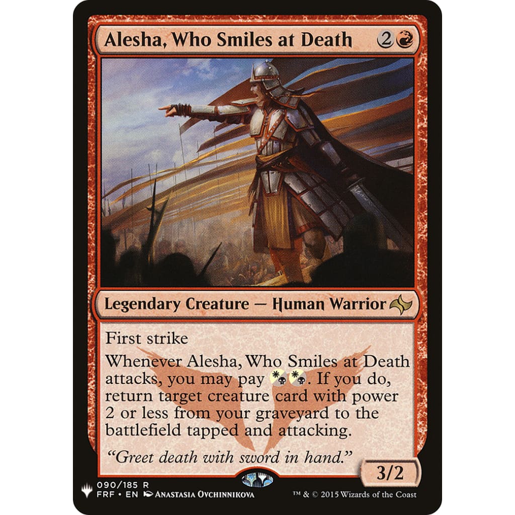 Alesha Who Smiles at Death (PLST-FRF-90) - Single