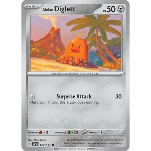Alolan Diglett (122) Common - Single