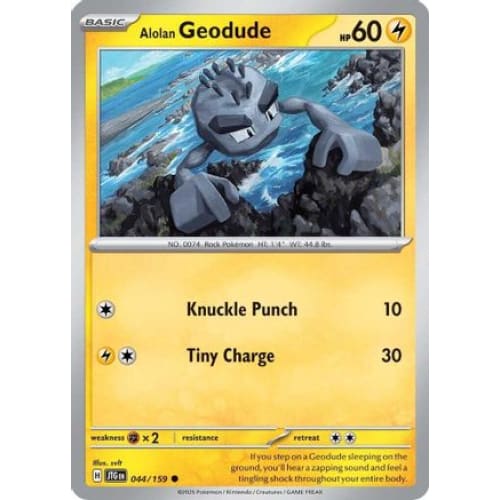 Alolan Geodude (44) Common - Single