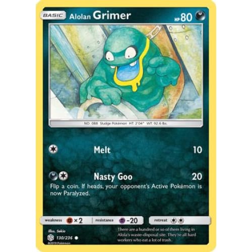Alolan Grimer (130/236) Common Reverse Holofoil - Single