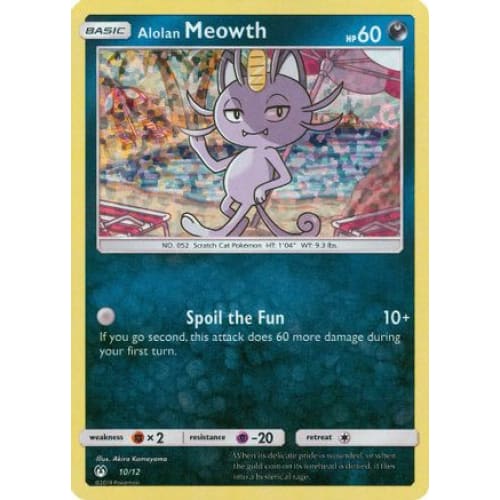 Alolan Meowth (010/012) Promo Holofoil - Single