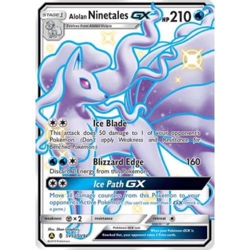 Alolan Ninetales-GX (SV53/094) Rare Shiny GX Holofoil