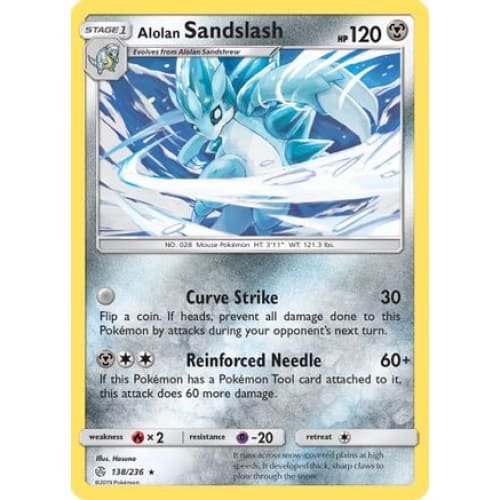 Alolan Sandslash (138/236) Rare Classic - Single