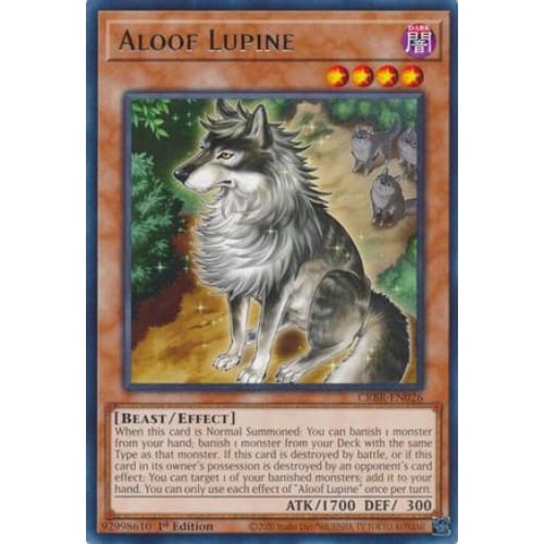 Aloof Lupine - CRBR-EN026 Rare 1st Edition - Single
