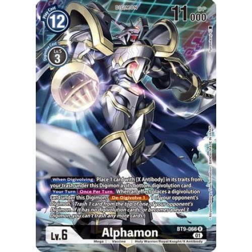 Alphamon (Alternate Art) (BT9-066 R) Rare Foil - Single