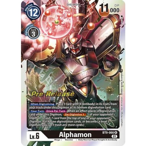 Alphamon (BT9-066 R) Rare - Single
