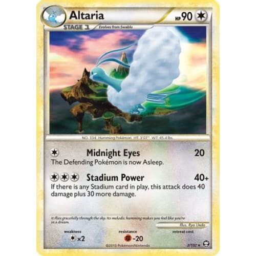 Altaria (002/102) Holo Rare Holofoil - Single
