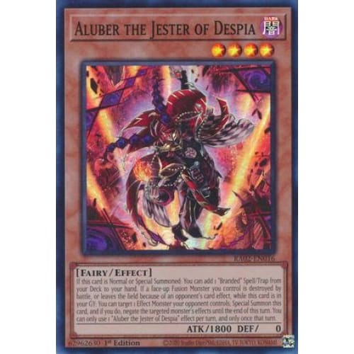 Aluber the Jester of Despia - RA02-EN016 Super Rare 1st