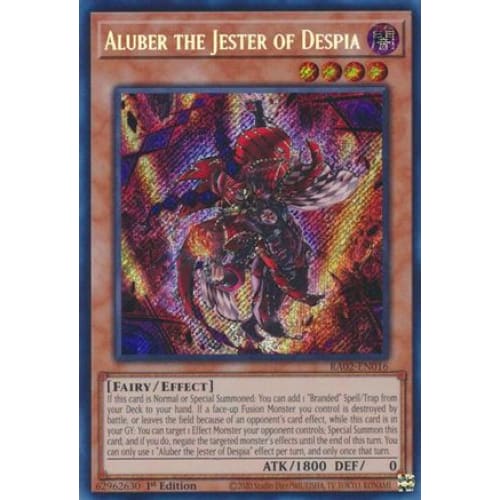 Aluber the Jester of Despia (Secret Rare) - RA02-EN016