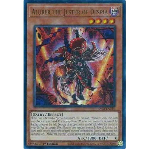 Aluber the Jester of Despia (UR) - RA02-EN016 Ultra Rare