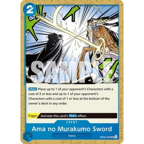 Ama no Murakumo Sword OP06-056 UC Wings of the Captain