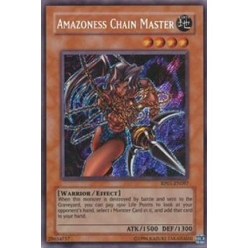Amazoness Chain Master (RP01-EN097) Secret Rare Unlimited
