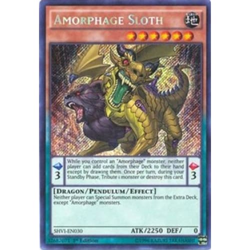 Amorphage Sloth (SHVI-EN030) Secret Rare 1st Edition