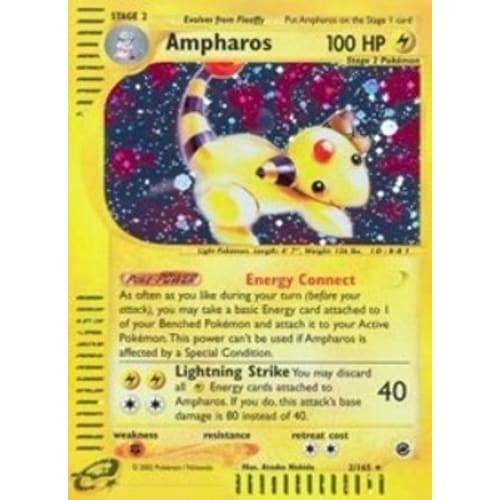 Ampharos (002/165) Holo Rare Holofoil - Single