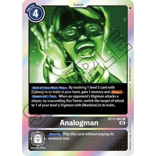 Analogman - BT11-092 - Rare Foil - Single