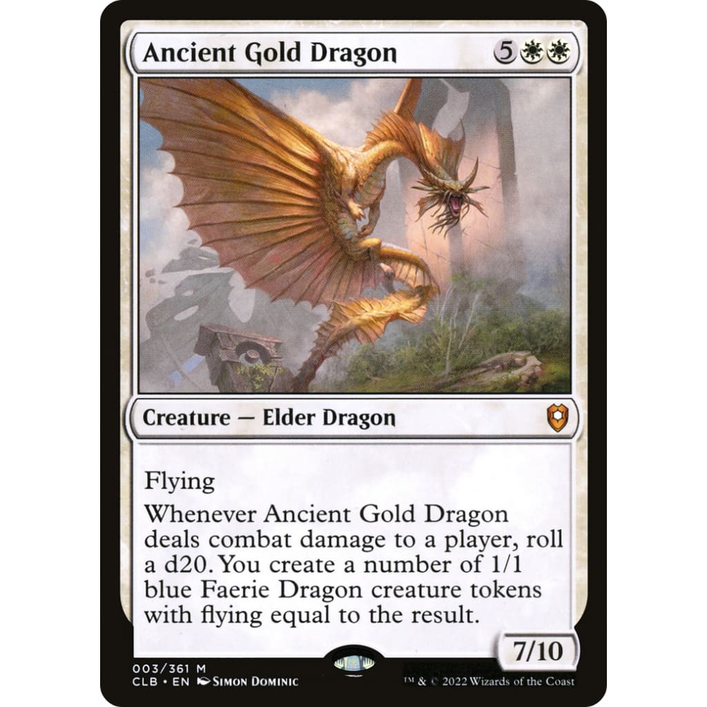 Ancient Gold Dragon (CLB-003) Foil - Single