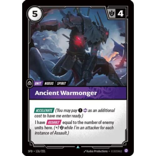 Ancient Warmonger (131/221) - Spiritforged - Single