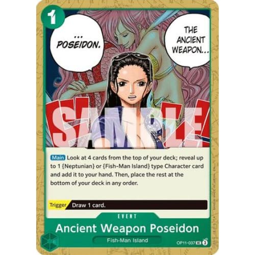 Ancient Weapon Poseidon OP11-037 UC A Fist of Divine Speed