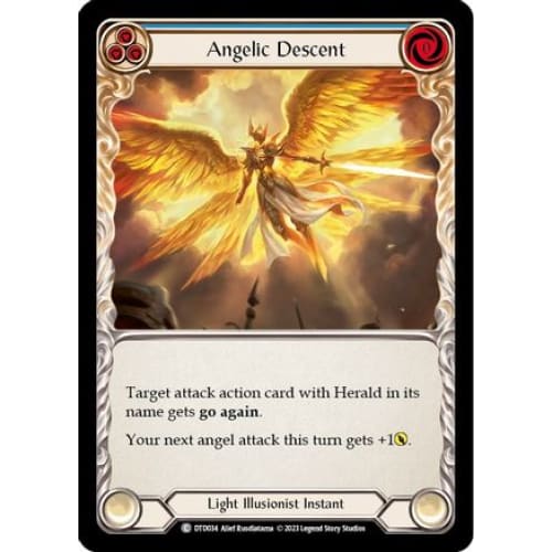Angelic Descent (Blue) (DUSK TILL DAWN) Rainbow Foil