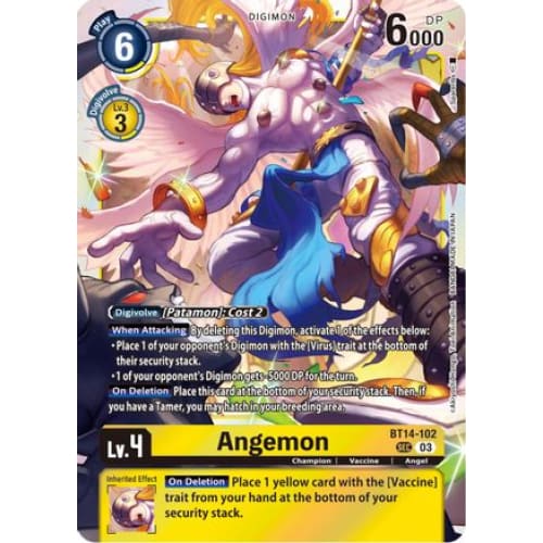Angemon - BT14-102 - Secret Rare Foil - Single