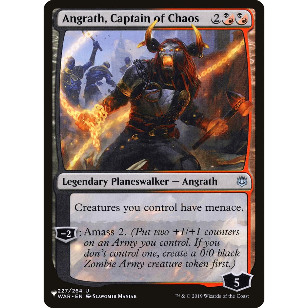 Angrath Captain of Chaos (PLST-WAR-227) - Single