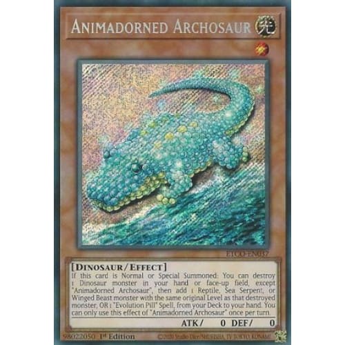 Animadorned Archosaur (ETCO-EN037) Secret Rare 1st Edition