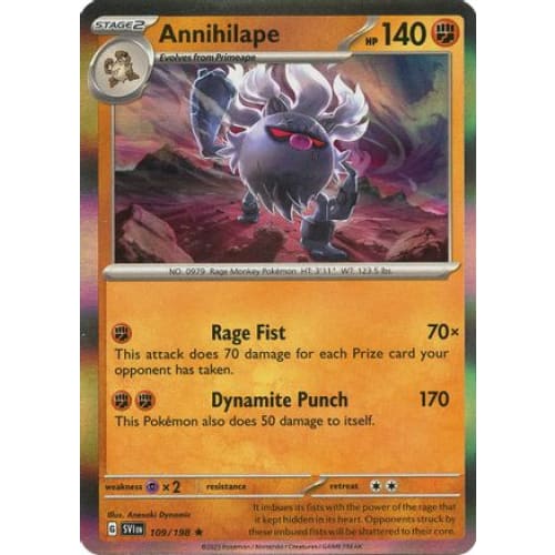 Annihilape (109) Rare Holofoil - Single