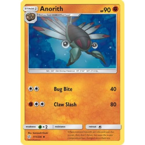 Anorith (111/236) Uncommon Reverse Holofoil - Single