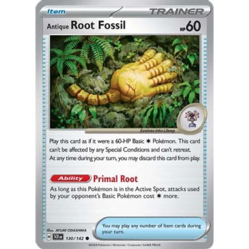 Antique Root Fossil (130) Common Reverse Holofoil - Single