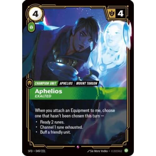 Aphelios - Exalted (049/221) - Spiritforged Foil - Single