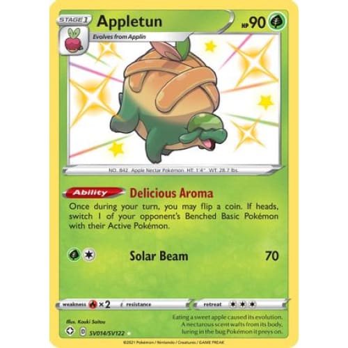 Appletun (SV014/122) Rare Shiny Holofoil - Single