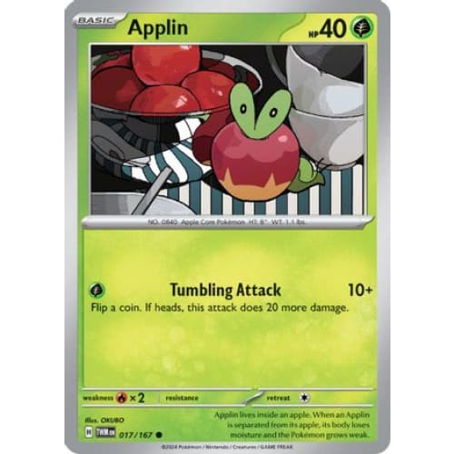 Applin (17) Common Reverse Holofoil - Single