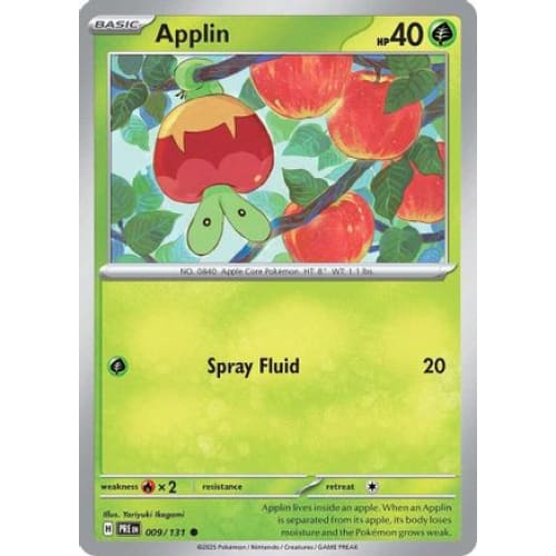 Applin (9) Common Reverse Holofoil - Single
