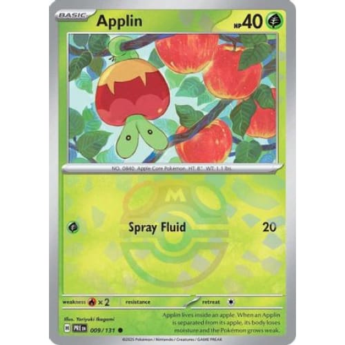 Applin (Master Ball Pattern) (9) Common Holofoil - Single