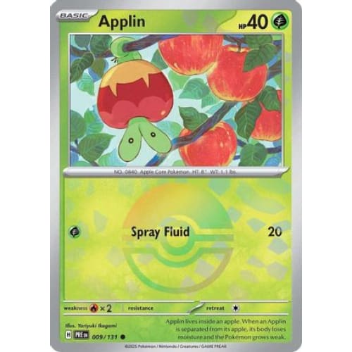 Applin (Poke Ball Pattern) (9) Common Holofoil - Single