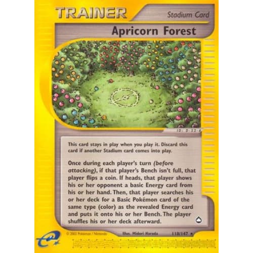 Apricorn Forest (118/147) Rare Classic Reverse Holofoil
