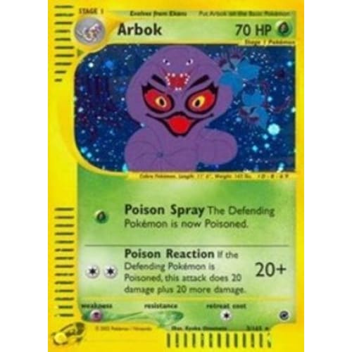 Arbok (003/165) Holo Rare Holofoil - Single