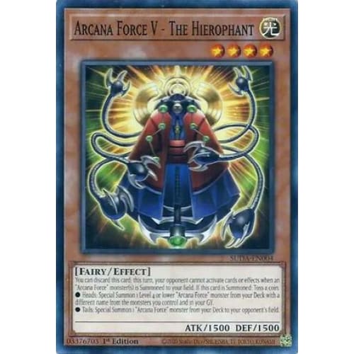 Arcana Force V - The Hierophant - SUDA-EN004 Common 1st