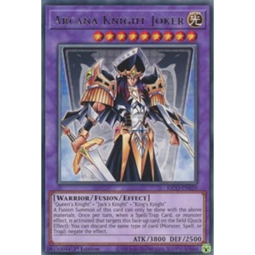 Arcana Knight Joker (KICO-EN029) Rare 1st Edition - Single