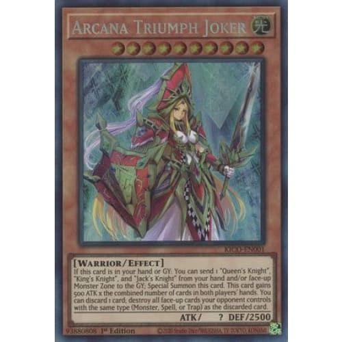 Arcana Triumph Joker (CR) (KICO-EN001) Collector’s Rare 1st